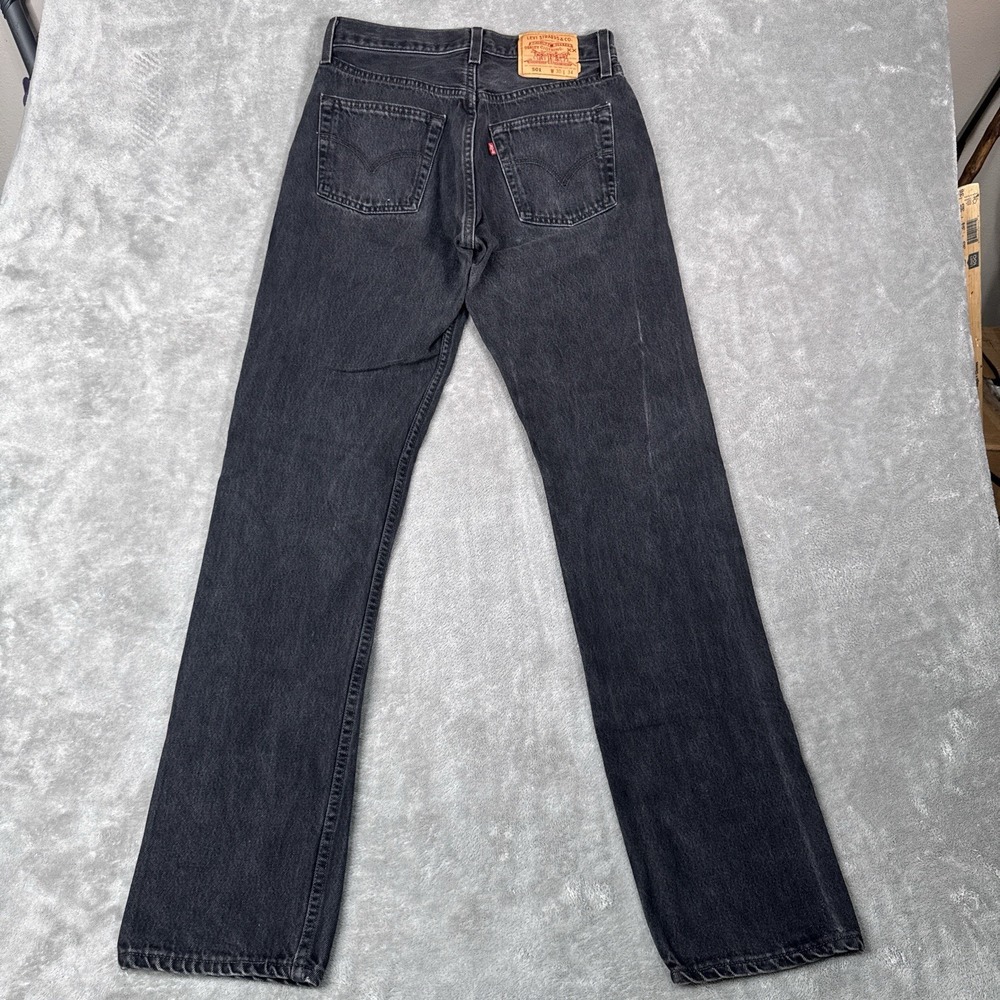 Vintage Levis Jeans Mens 30x34 (Fits 29x33) Black Denim 501 90s‎ Made in USA